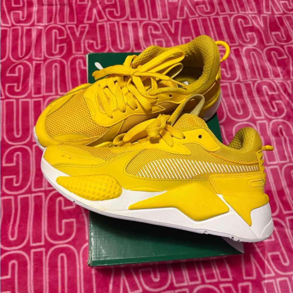 Puma Yellow Athletic Sneakers -Everyday Sport Shoes